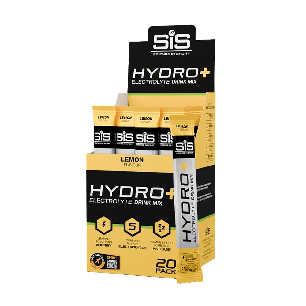 Science In Sport HYDRO+ Citron - 20 x 4,1 g elektrolytpåsar