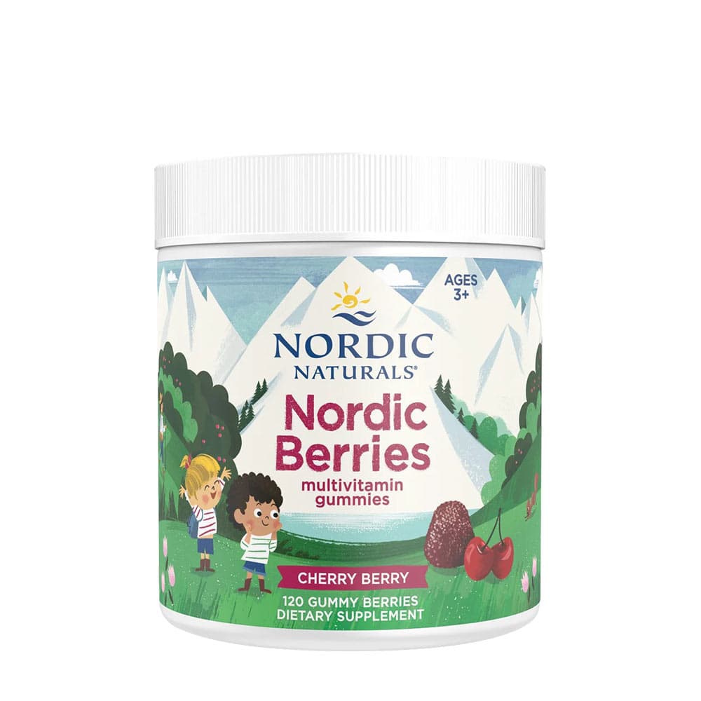 Nordic Naturals - Berries Multivitamin, Cherry Berry - 120 Gummies – Nordic Naturals förpackning