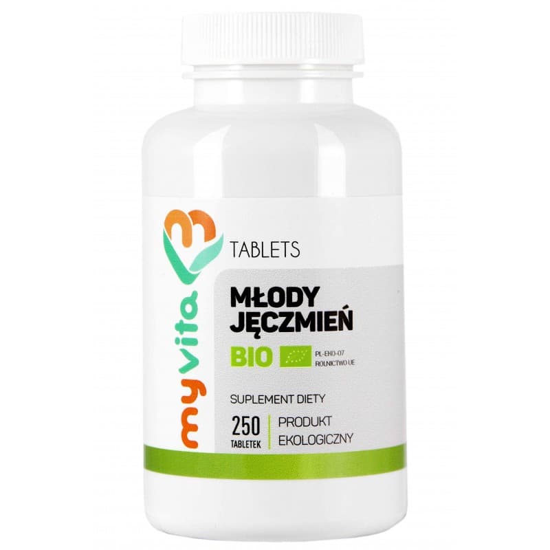 MyVita - Young Barley Organic 500mg – MyVita packaging