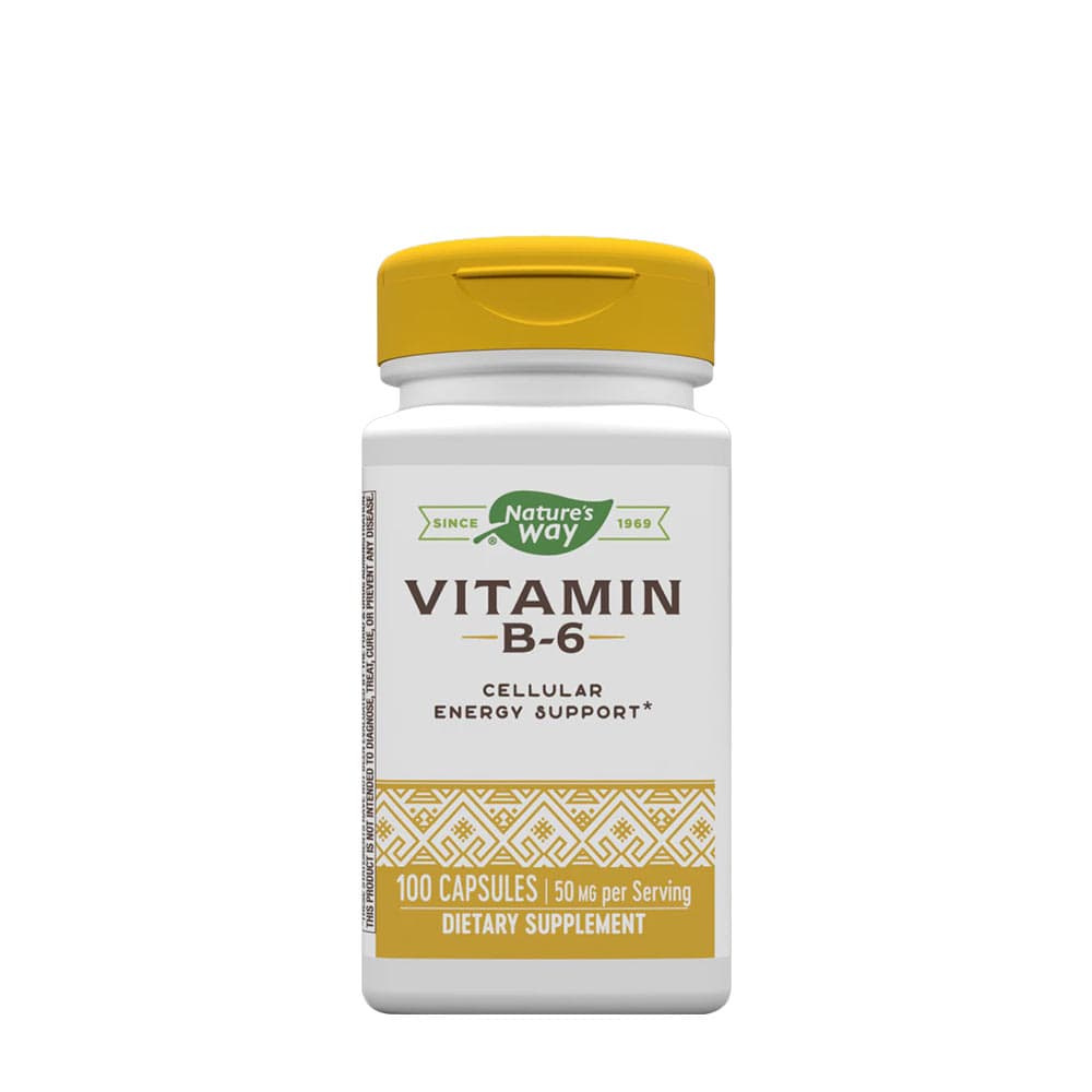 Nature's Way - Vitamina B-6 - 100 cápsulas – Nature's Way empaque