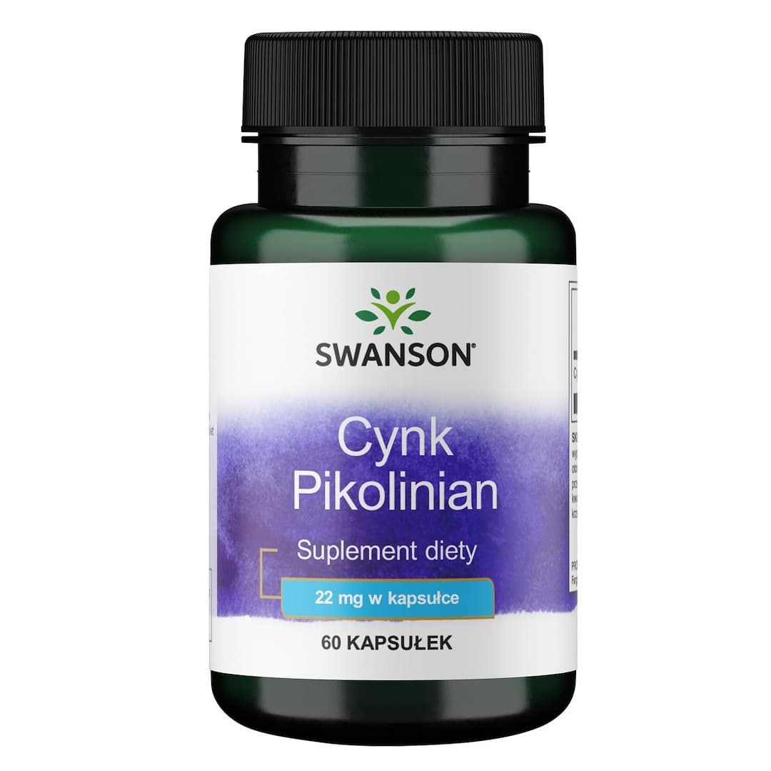 Swanson - Zinc Picolinate, 22mg - 60 cápsulas – Swanson empaque