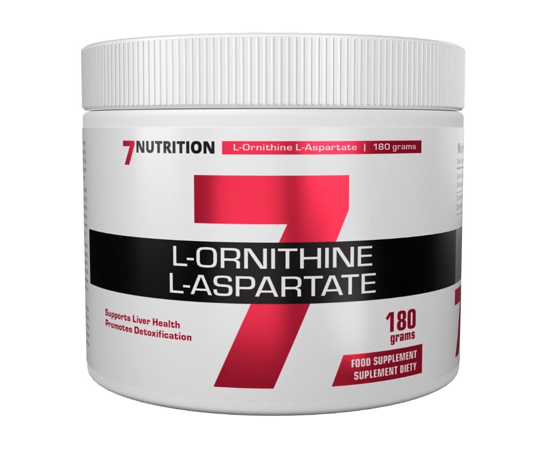 7Nutrition L-Ornithine L-Aspartate 180g Powder – 7 Nutrition packaging
