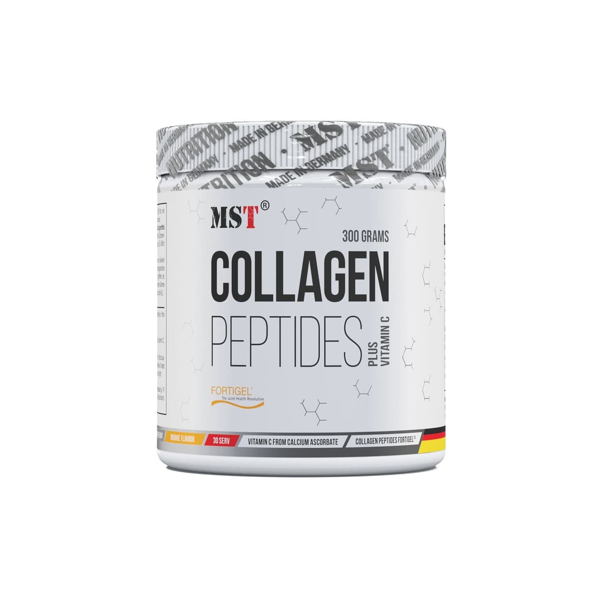 MST - Kollagenpeptider Fortigel® - Apelsin, 300 g – MST förpackning