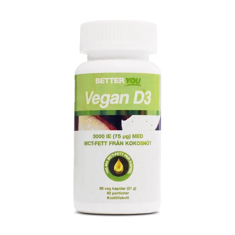 Vegan D3 3000 IE 60 capsules | Better You – Better You emballage