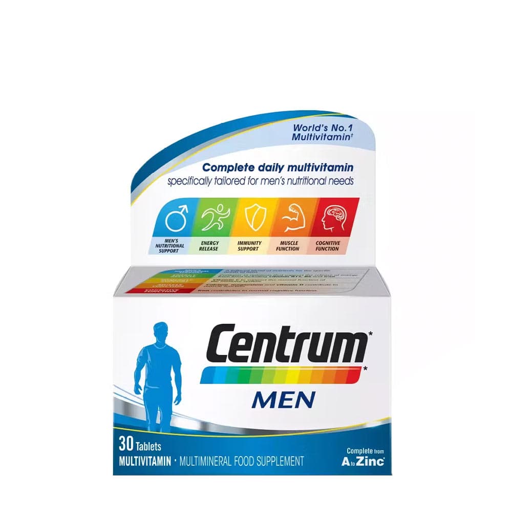 Centrum - Men - 30 tabletter – Centrum förpackning