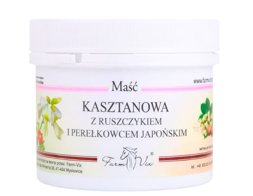 Farm-Vix - Horse Chestnut Salve With Butcher'S Broom And Japanese Ruscus - 150ml – Farm Vix förpackning