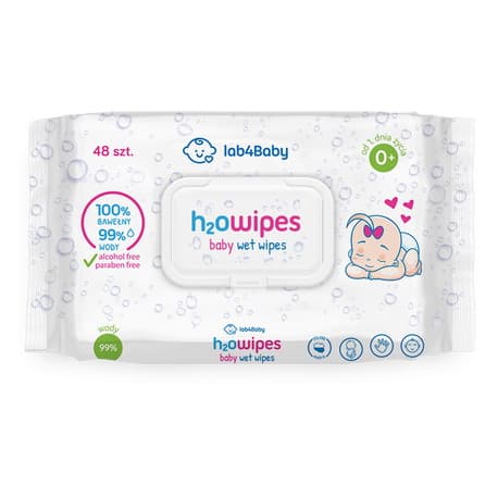 Alg Pharma h2o baby wet wipes 60 unidades