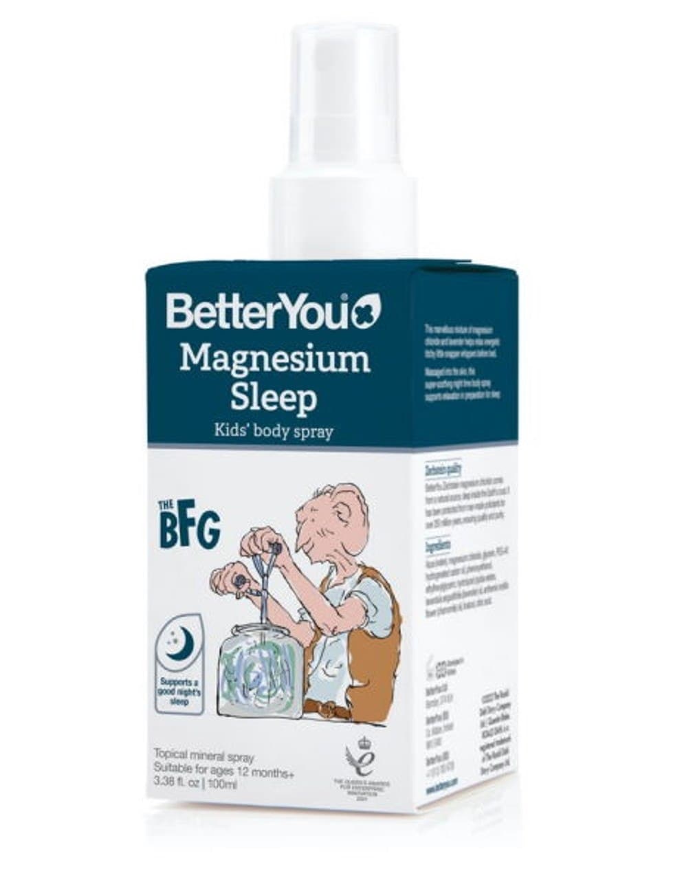 Better You Magnesium Sleep Kids Body Spray 100ml – Better You confezione