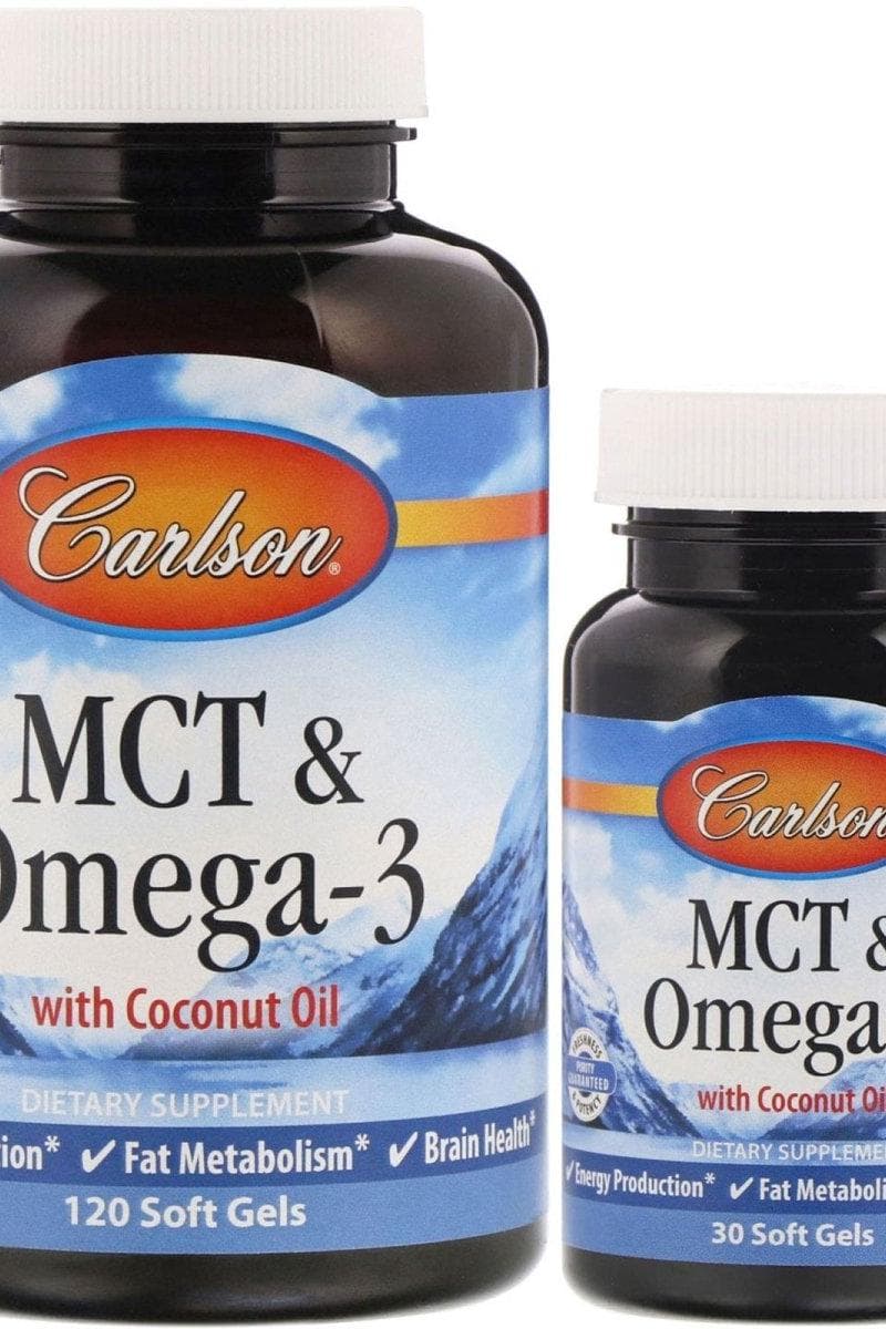 Carlson Labs - MCT & Omega-3 con Olio di Cocco – Carlson Labs confezione