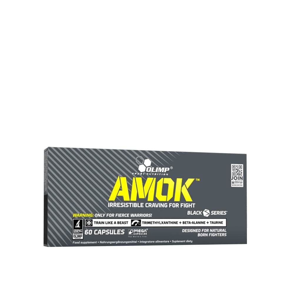 Olimp Labs - Amok Black Series 300 g pulver – Olimp Labs confezione