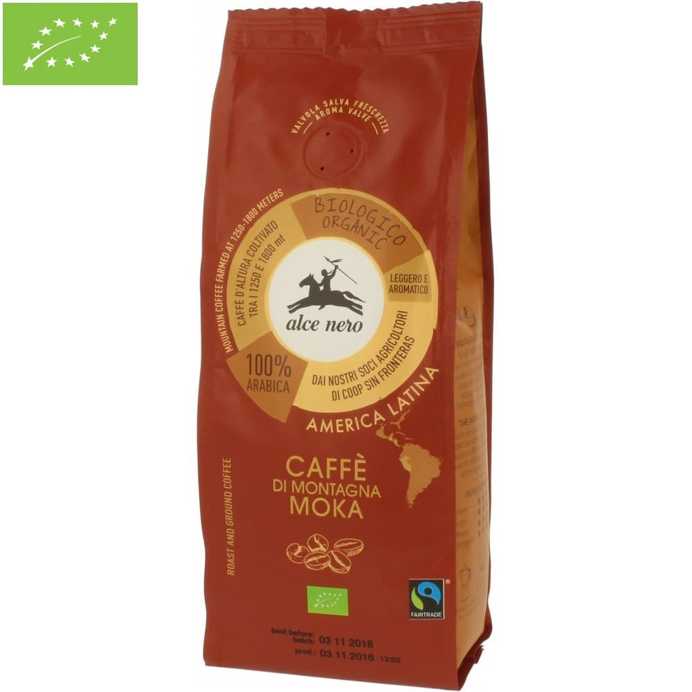 Alce Nero - Caffè Macinato Biologico Moka - 250 g