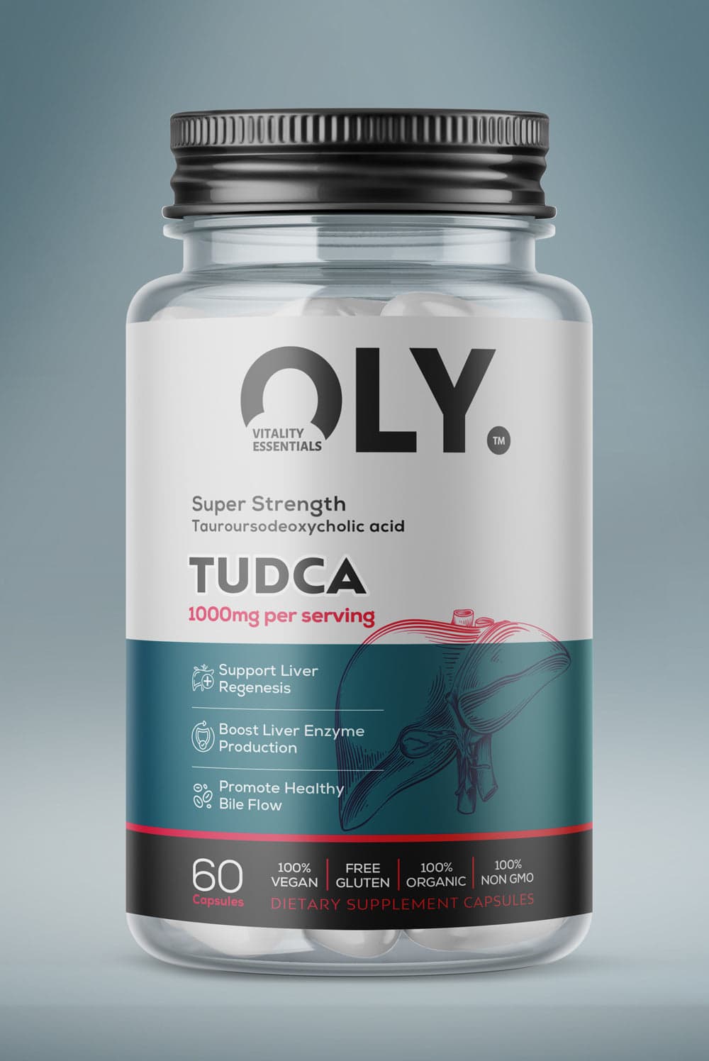 Oly - TUDCA - 1000mg - 60 vcaps – Oly packaging