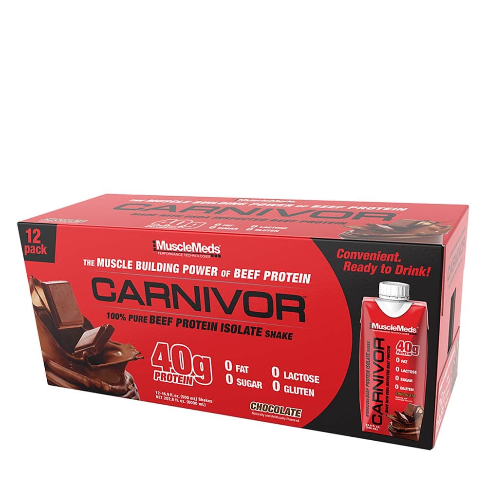 MuscleMeds Protein Powder Chocolate - 12 Pack – MuscleMeds packaging