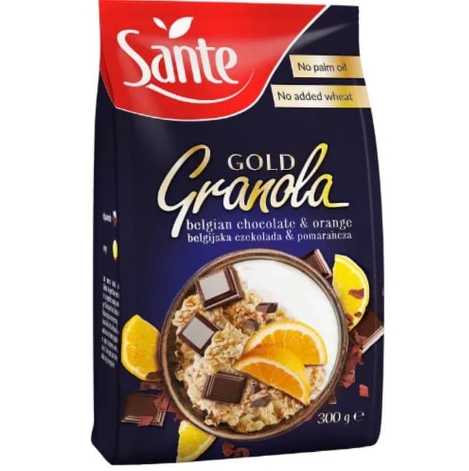 Sante Granola Gold Chocolate Orange 300g | San – San packaging