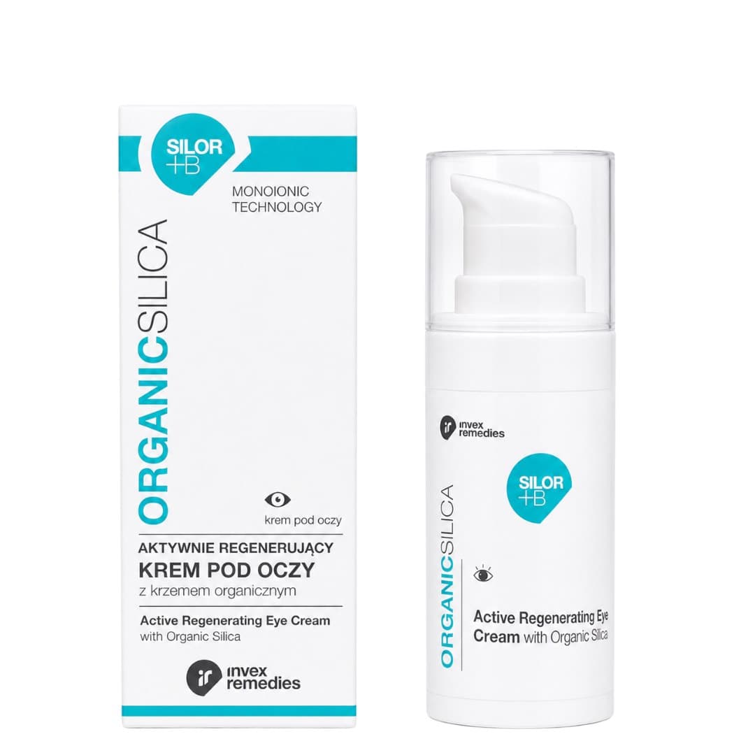 Aktywnie regenerujący krem pod oczy z krzemem organicznym SILOR+B 15ml INVEX REMEDIES – INVEX REMEDIES packaging