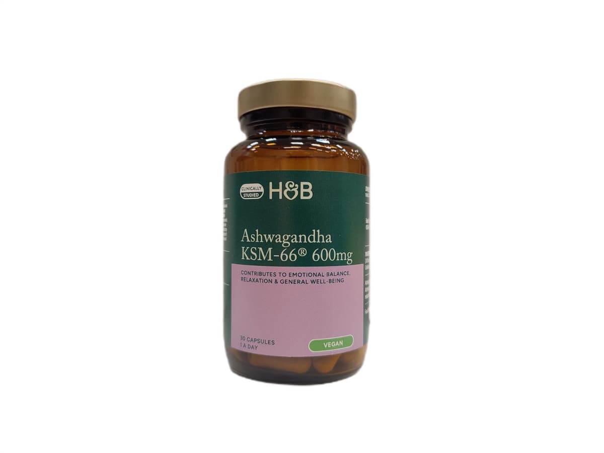 Holland & Barrett - Ashwagandha KSM-66 600mg - 30 kapslar