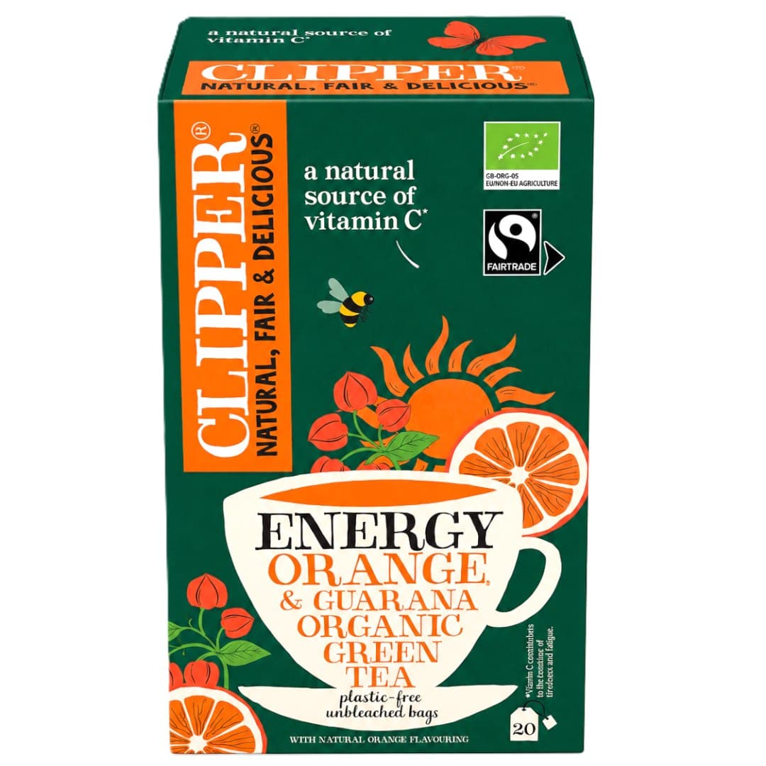 CLIPPER - Organic Green Tea – CLIPPER förpackning