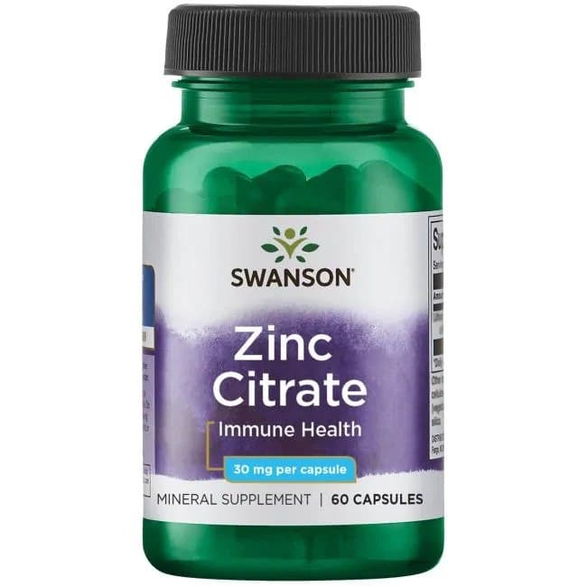Swanson Zinc Citrate 50 mg - Wegański cynk w kapsułkach – Swanson packaging