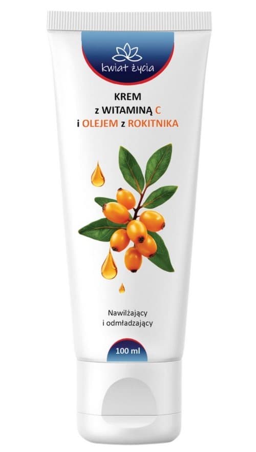 KWIAT ŻYCIA Krem z witaminą C i olejem z rokitnika 100ml