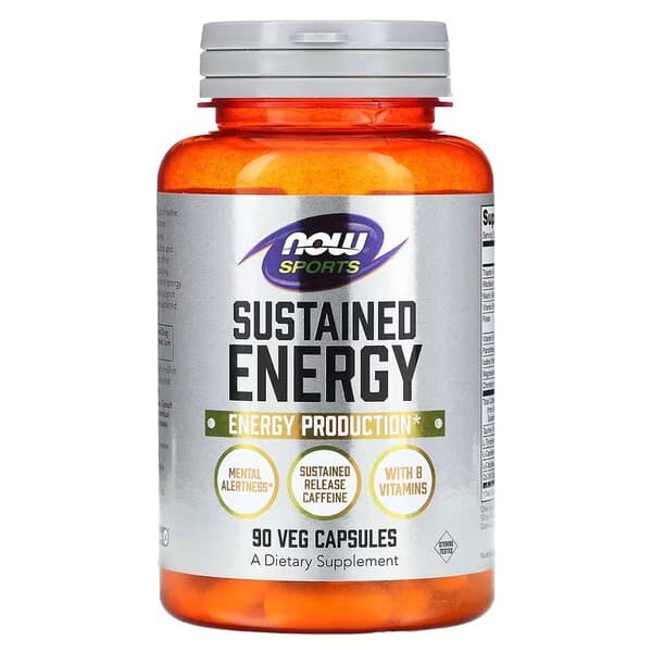 NOW Foods Sustained Energy 90 Vegetable Capsules – NOW Foods packaging