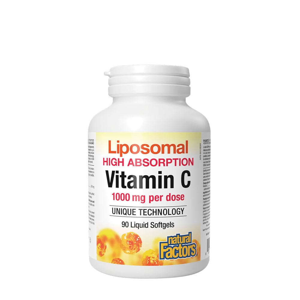 Natural Factors Liposomal Vitamin C - 90 Flytande Mjuka Kapslar