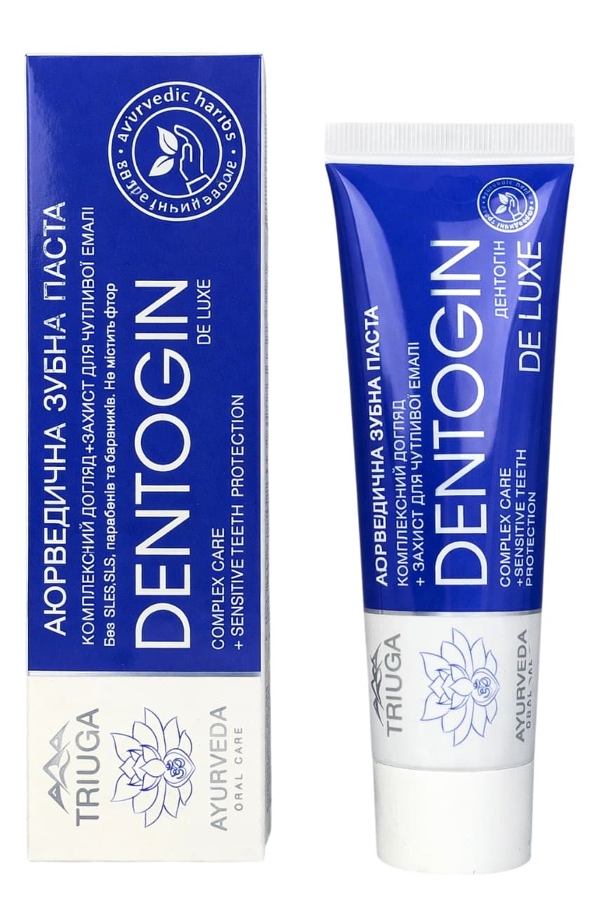 Triuga - Ayurvedic Toothpaste Enamel Protection Fluoride-Free 100g – Triuga förpackning