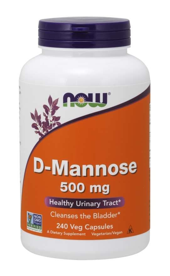 NOW Foods - D-Mannose - Urinary Tract Support - 240 Vcaps – NOW Foods förpackning