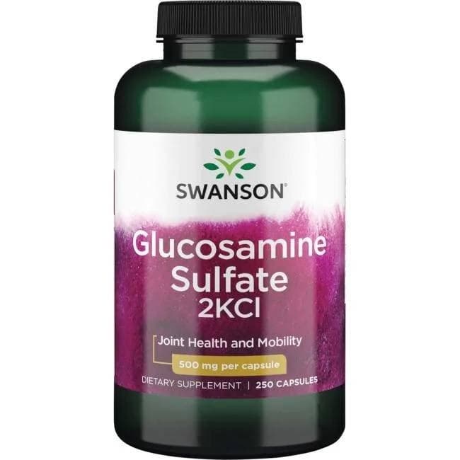 Swanson - Glucosamine Sulfate 2KCl, 500mg (250 capsules)