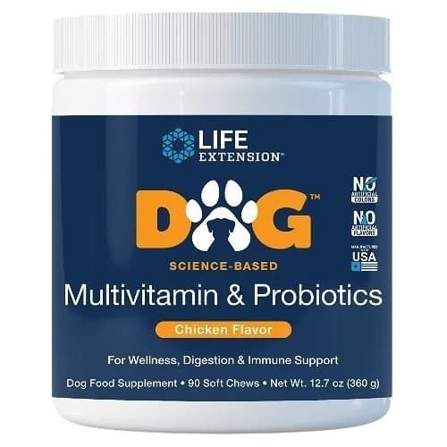 Life Extension - Multivitamínico y Probióticos para Perros - 90 gomitas suaves – Life Extension packaging