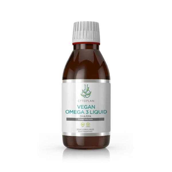 Cytoplan Vegan Omega 3 Liquid – Citroen, 150ml – Cytoplan verpakking