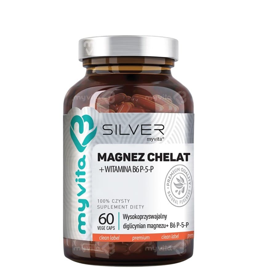 Myvita - Magnesium Chelate + B6 P-5-P Caps 60 - 60 capsules