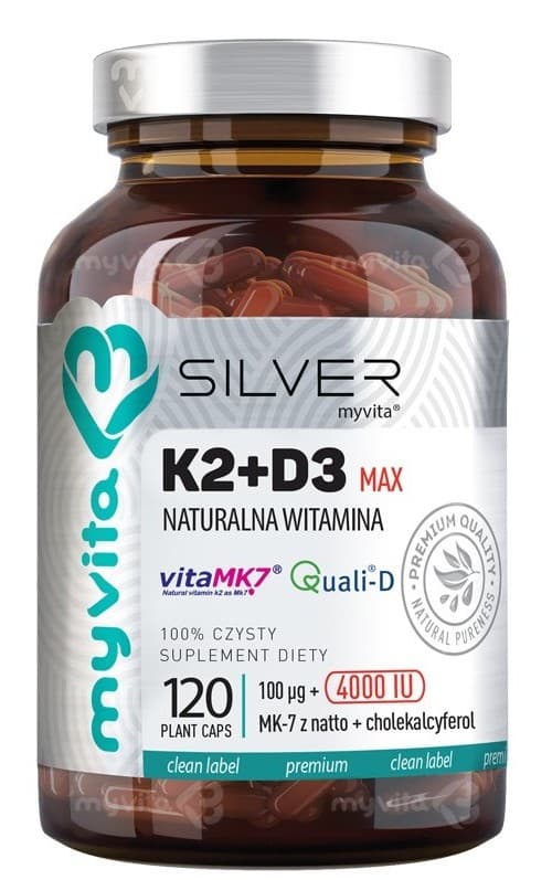 MyVita - Witamina K2 100mcg + D3 4000IU Kapsułki – MyVita packaging