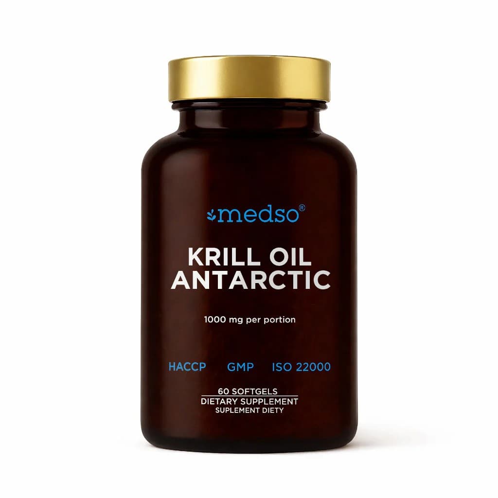 Medso Krill Oil Antarctic Oil from Antarctic krill 60 capsules – Medso packaging