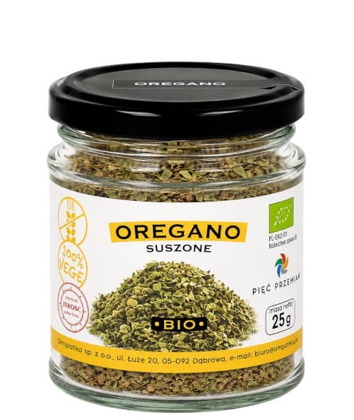 Pięć Przemian - Getrockneter Oregano Bio 25g – Pięć Przemian Verpackung