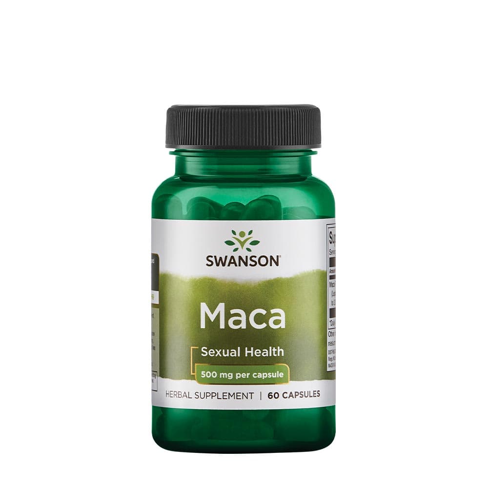 Swanson Ekstrakt z Maca 500mg Wegańska Kapsułka – Swanson packaging