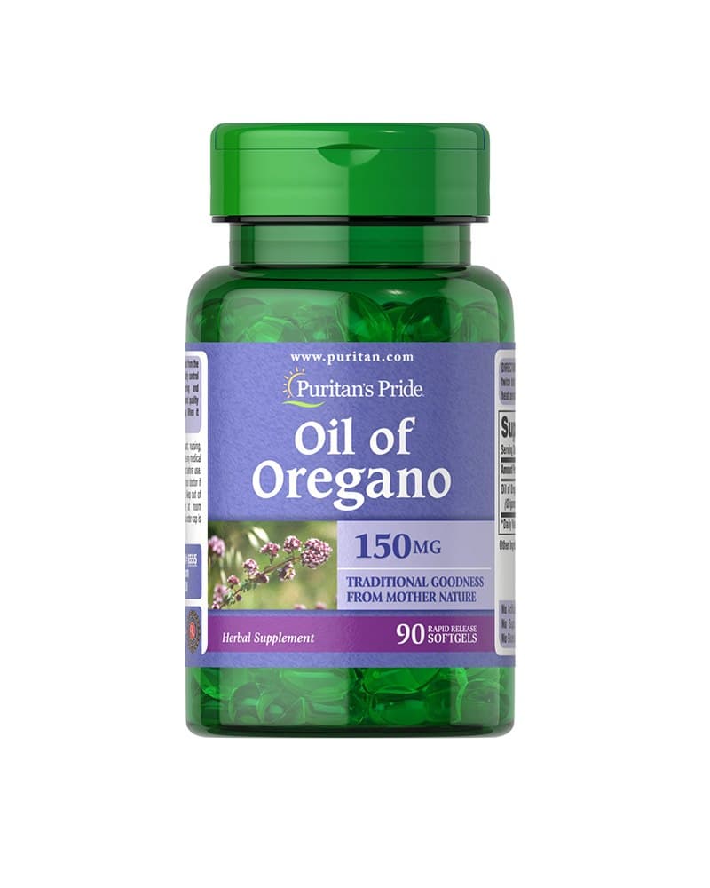 Puritan's Pride Oreganoolie 150mg - 90 bløde kapsler