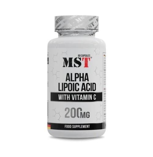 MST - Ácido alfa-lipoico con vitamina C - 60 cápsulas – empaque