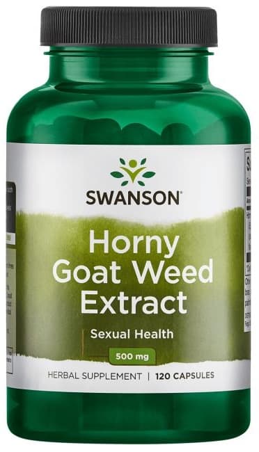 Swanson - Horny Goat Weed Extract - 120 Caps – Swanson förpackning