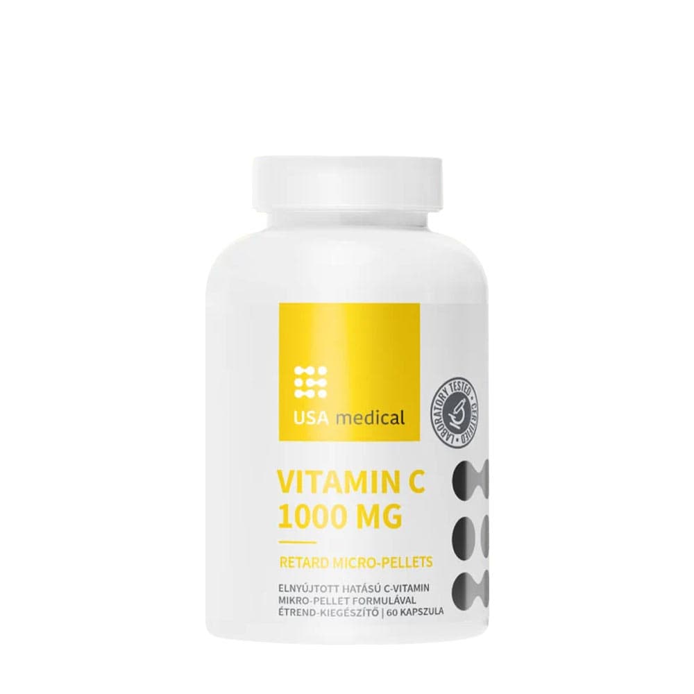Usa Medical - Vitamin C Retard Micro-Pellets - 60 kapslar – Usa Medical förpackning