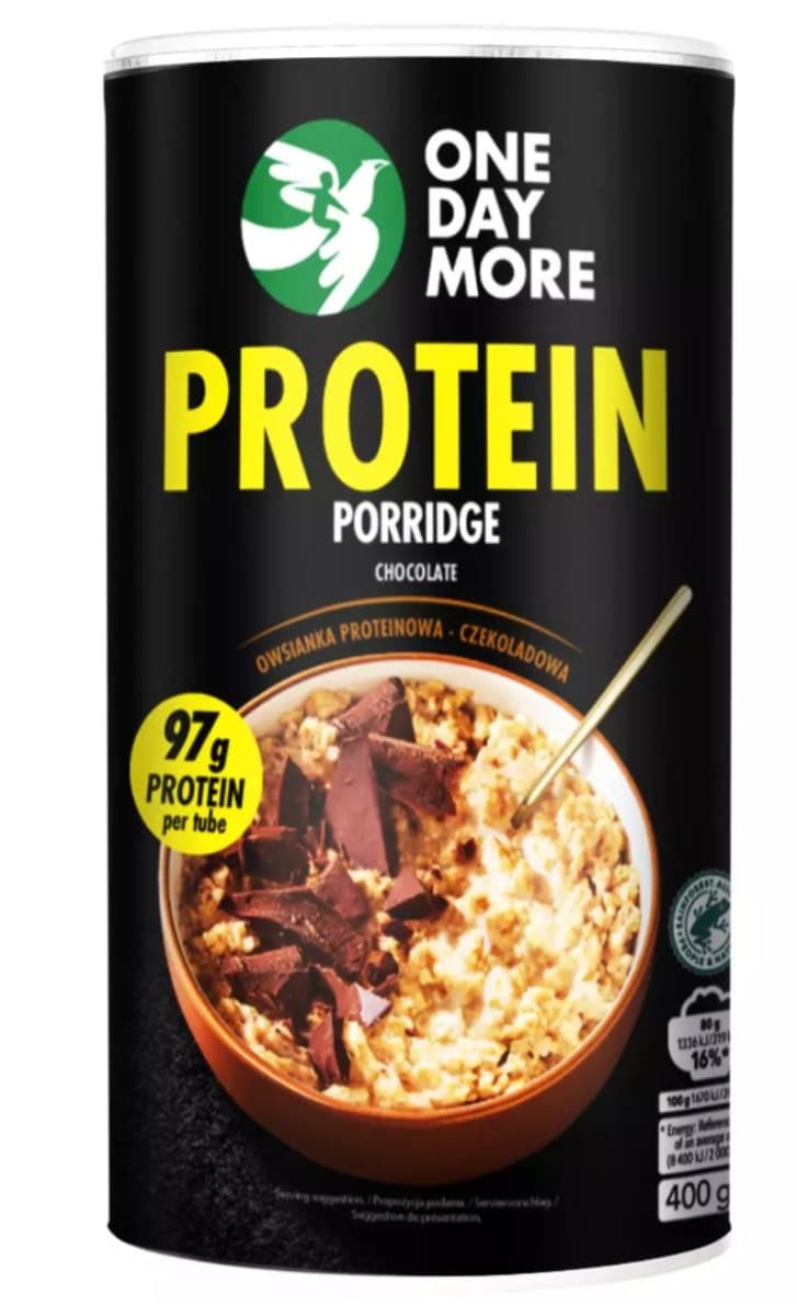 ONEDAYMORE Owsianka Proteinowa Czekolada 450g – ONEDAYMORE förpackning