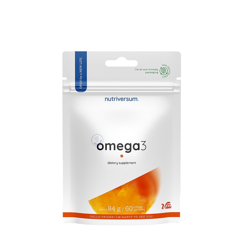 Nutriversum Omega 3 - 84g / 60 zachte capsules – Nutriversum verpakking