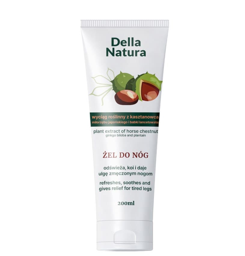Della Natura - Leg Gel - 200ml – Della Natura förpackning