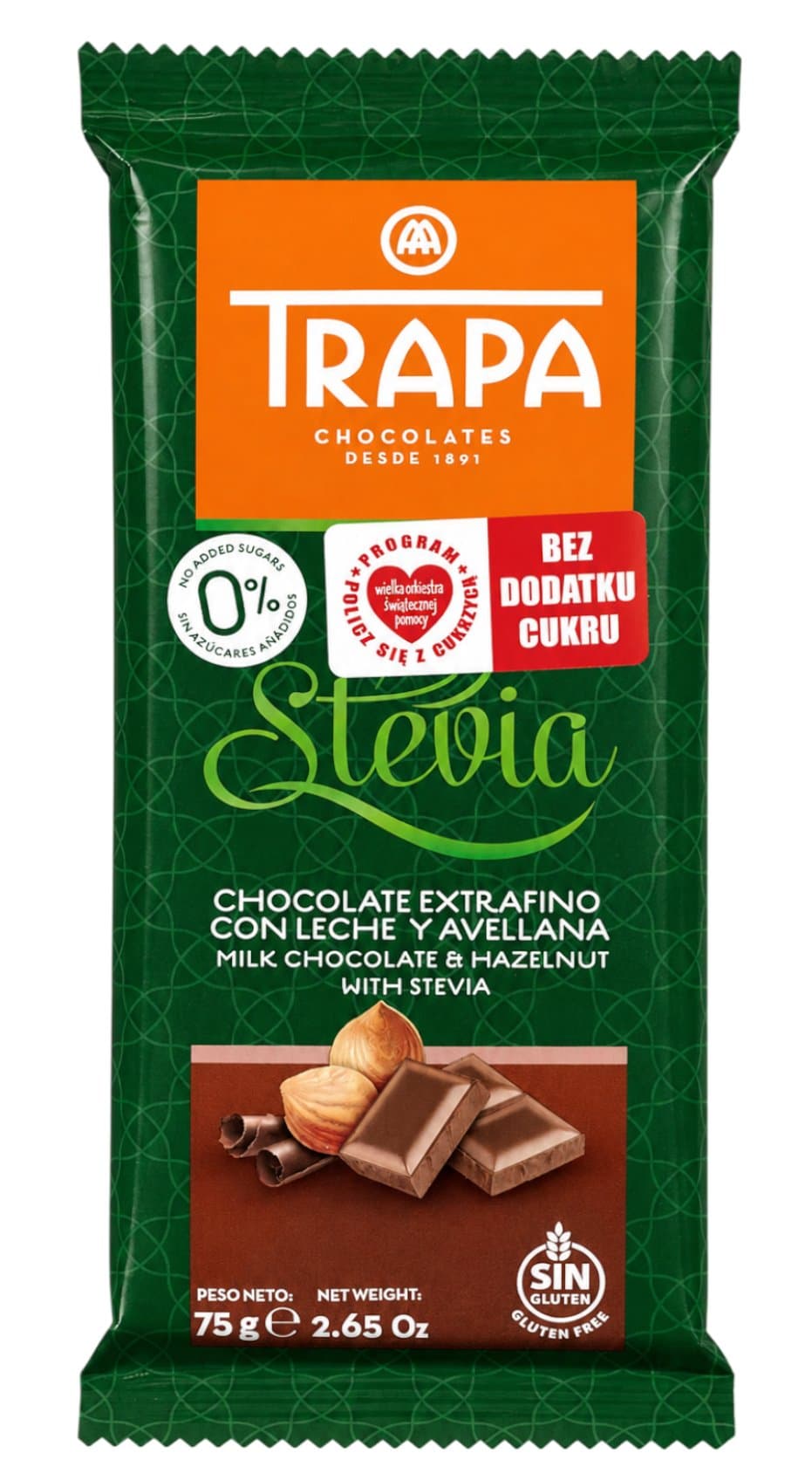 Trapa - Stevia Chocolate – Trapa packaging