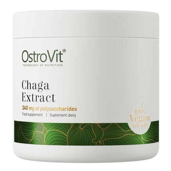 OstroVit Chaga Extract Powder 50g – högkoncentrerat chaga-extrakt i pulverform