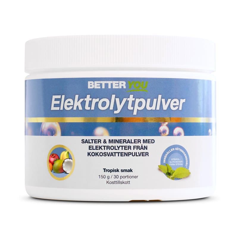Electrolyte Powder Tropical 150g | Better You – Better You packaging