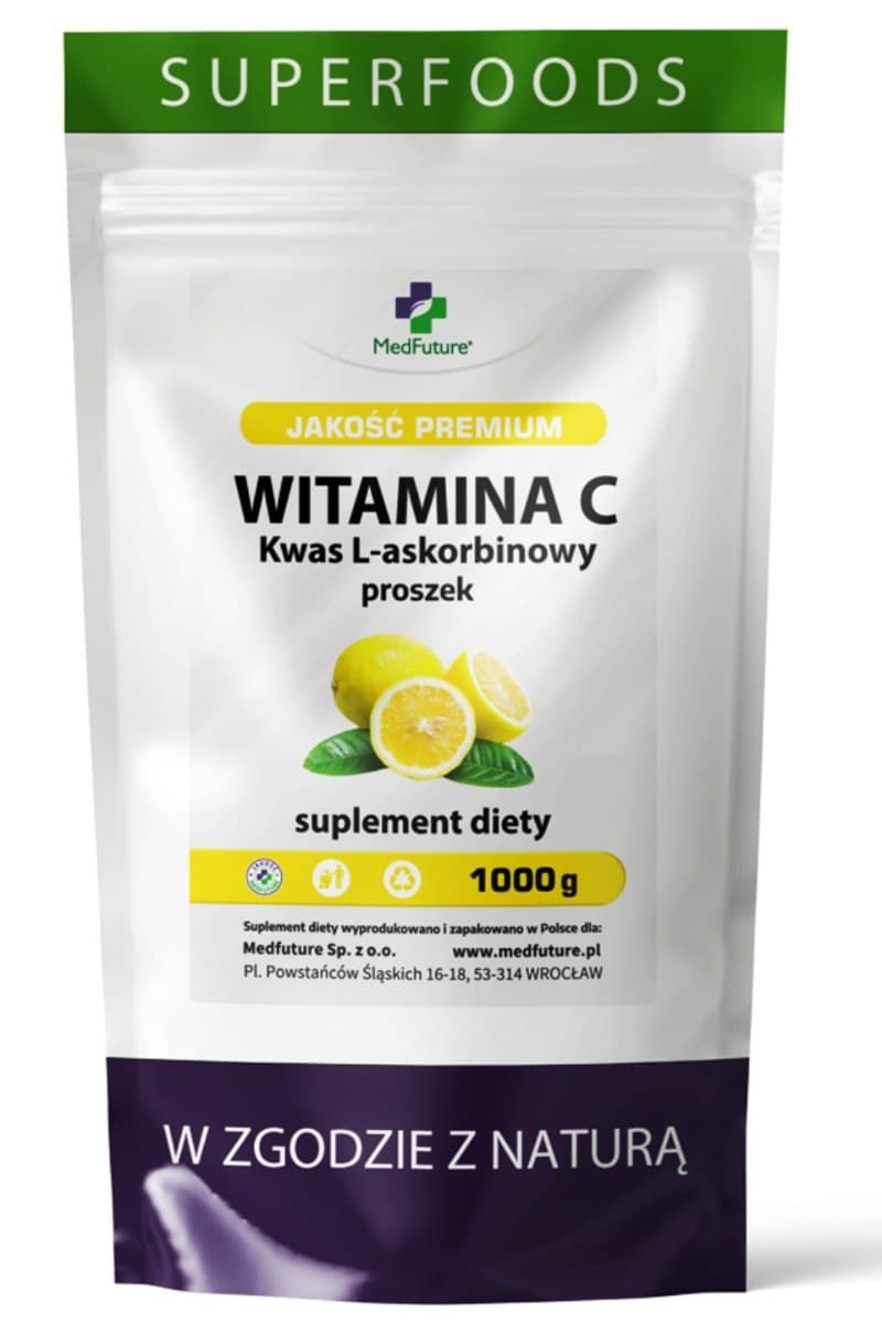MedFuture - Vitamin C L-Ascorbic Acid – MedFuture förpackning