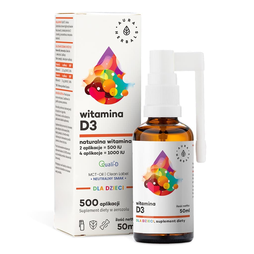 Aura Herbals - Vitamin D3 For Children - 50ml – Aura Herbals packaging