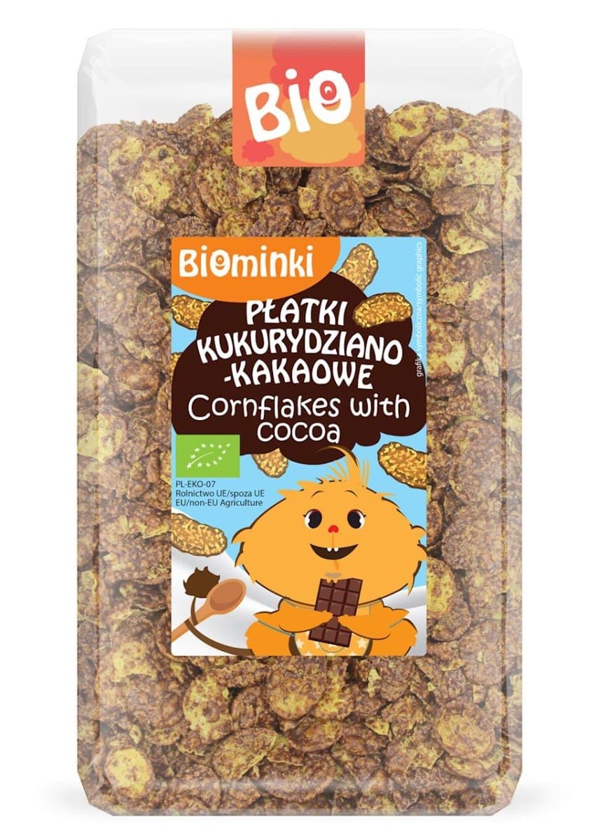 Biominki Płatki Kukurydziano-Kakaowe BIO 300 g | Bio Planet – Bio Planet emballage