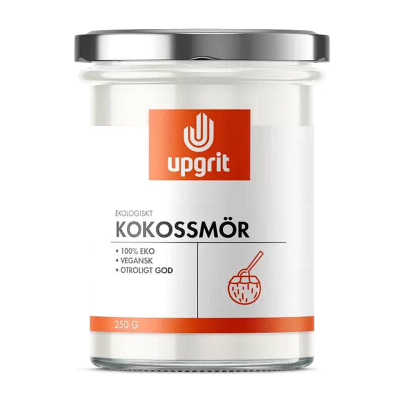 Kokossmör 250g – Upgrit verpakking