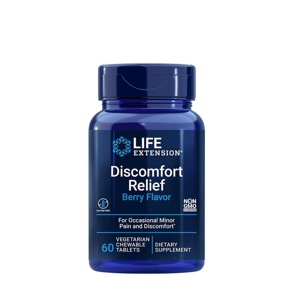 Life Extension Discomfort Relief 600 mg Kautabletten 60 St. – Life Extension Verpackung